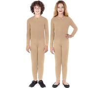 Partilandia Costume o Tuta intera color carne a maniche lunghe per bambini 10-12 anni