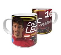 Partisan Charles Leclerc - Tazza in ceramica, 325 ml, colore: Rosso/Giallo