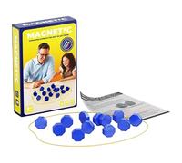 Partita di Scacchi Magnetici, Giochiamo di Strategia su Tavolo con 20 Pezzi Magnetici e Corda Regolabile, Gioco Portatile Educativo di Dama per Bambini e Adulti, Giochi di Famiglia, Viaggio e Festa
