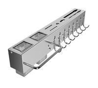 Partita sospesa Rack gancio in acciaio inossidabile per stoccaggio della cucina - Forniture per cucina adesivi Organizzatore a parete | Mensola sospesa a partire da a