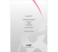 PARTITION CLASSIQUE - 5 Airs de Carmen - G. BIZET - Quatuor de Trombones