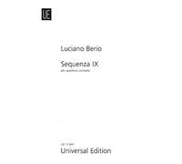 Partition classique UNIVERSAL EDITION BERIO LUCIANO - SEQUENZA IXB - ALTO SAXOPHONE Saxophone