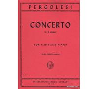 Partitions classique IMC PERGOLESE - CONCERTO IN G MAJOR - FLUTE & PIANO Flûte traversière