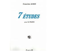 Partitions classique ROBERT MARTIN AUBIN F. - SEPT ETUDES POUR PIANO Piano
