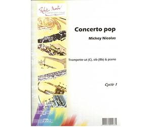 Partitions classique ROBERT MARTIN NICOLAS R. - CONCERTO POP, SIB OU UT Trompette