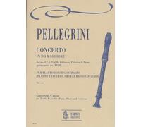 Partitions classique Ut Orpheus PELLEGRINI PIETRO - CONCERTO IN C MAJ FROM THE MS. CF-V-23 OF THE BIBLIOTECA PALATINA IN PARMA Flûte à bec