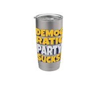Partito Democratico Fa schifo! Orgoglioso patriota del Partito Repubblicano Bicchiere termico in acciaio inox doppia parete