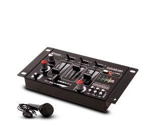 Partito MP3 DJ PA mixer stereo USB canale del mixer compatto 4 nel set compresi microfono