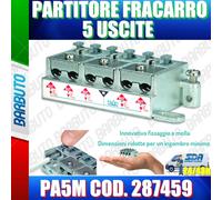 PARTITORE 5 USCITE A MORSETTI E MOLLA SAT E TERRESTRE FRACARRO PA5M COD. 287459
