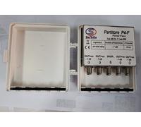 Partitore / Divisore da Palo 4 Uscite Connettori F con Passaggio +CC