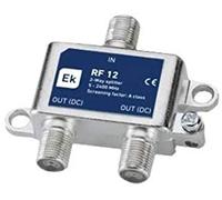 PARTITORE TV SAT 2 USCITE 5-2400MHz RIPARTITORE SEGNALE ANTENNA CONNETTORE F