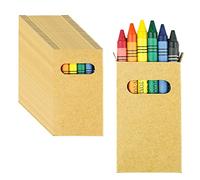 Partituki Gadget Compleanno Bambini 30 Sets di 6 Pastelli a Cera Colorati. Regalini Fine Festa Bambini e Pignatta