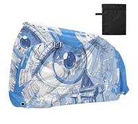 Partiture e Occhi Stile Punk Impermeabile Bike Covers Outdoor con Fori di Blocco Interno Esterno Storage Mountain Bike Copertura Adatto per la maggior parte capa para motocicleta