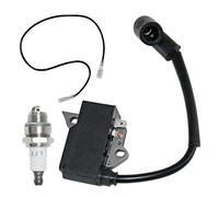 Partman Bobina di accensione con candela di accensione adatta per soffiatore Husqvarna 125B 125BX 125BVX, per soffiatore RedMax HB280 HB281, per soffiatore Jonsered B2126 BV2126 Repalce 585836101