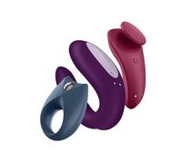 Partner Box 3 Satisfyer - Set Intimo Coppia con 3 Vibratori Bluetooth