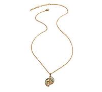 Partner Collana Del Crimine per 2 Clavicle Abalone Shell Collane e ciondoli a catena in metallo naturale creativo abbinato Gioielli in Oro Antico Collane Ciondoli (Multicolor, One Size)