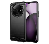 Partner Tele Custodia B-case Tpu Silicone Cover Case Protettiva Anti-impronta Guscio Shock-absorption Colore Carbon Metal Black Per Xiaomi Redmi A3 4g