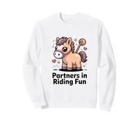 Partners in Equitazione Divertimento Pony Horse Felpa
