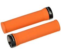 Parts 8.3 Grips Half Diamond Orange/Collier Noir, Manopole per Bicicletta. Unisex-Adulto, Nero, Taglia Unica