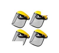 Parts Lawn Mower Accessories Garden Trimmer Protective Mask Industrial Forestry Safety Helmet ear protector Trimmer(Face mask(4pcs))