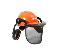 Parts Lawn Mower Accessories Garden Trimmer Protective Mask Industrial Forestry Safety Helmet ear protector Trimmer(3in1 face mask(1pc))