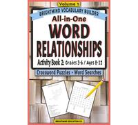 Parts of Speech Vocabulary Builder: Activity Book 2 - Mixed Word Relationships: Volume 1: Grammar Puzzle Workbook for Grades 3-6 (Ages 8-12) - Word ... Puzzle, and Latin Roots Activity Book