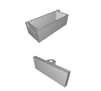 Parts Storage Organizer Wall Mount - Component System with Label Holders