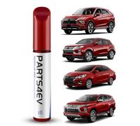 PARTS4EV (P62) Rosso Metallizzato - Pennello per ritocchi auto per Mitsubishi - Corrispondenza esatta del colore per riparare graffi e sassolini