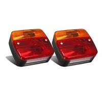 PARTSAM - 2x Luci posteriori di coda per rimorchio autoveicoli carrello barca carrelli caravan 12V