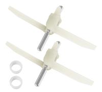 PARTSEE 2 x trascinatori ruota a battente 160 mm 630760 621923 per robot da cucina Bosch MUM5 MUMS MUMV MUZ5, ala con manicotto in plastica per robot da cucina