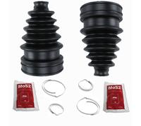 PARTSLINE 2 Soffietti Cardan Universali Neri con Grasso e 2 Collari 22-85mm
