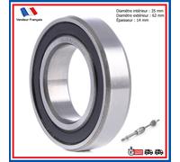 PARTSLINE Cuscinetto Albero Cardan 35x62x14 Per Renault Clio Megane