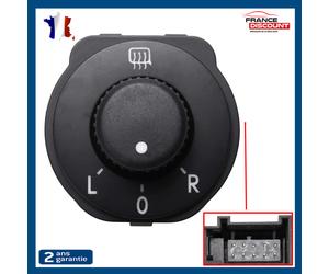 PARTSLINE Interruttore Molette Nero Regolazione Specchietti VW POLO 6R 2009-2017