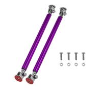 Partuto 2 pezzi 15cm Supporti Asta Divisore Auto Regolabili Anteriore Posteriore Splitter Labbro Asta Tirante Supporto Barre in Lega di Alluminio Viola Senza Foratura