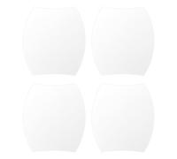 Partuto 4 Pz 90x100mm Universale Adesivo Protettore per Coppa Porta Auto magnetica - Pellicola Protettiva per Maniglia Auto Anti-Graffi - Bianco Opaco