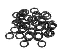Partuto 50 Pz 6mm ID x 1.5mm CS Guarnizione Anello O Universale per Auto - Riparazione Auto - Camion SUV Rimorchio Tenuta Tubo Impermeabile - Gomma NBR Nera