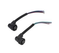 Partuto Connettore Cablaggio Fanale Posteriore Auto - Cablaggio Pre-Cablato della Lampada Stop Posteriore dell'Auto - per Fiat Ducato 2001-2016 Metallo Nero - 2 Pz.