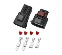 Partuto Connettore Spina del Motore del Ventilatore di Raffreddamento del Motore No.3U2Z14S411EUAA Maschio Femmina Interno Connettore Terminale per Ford Plastica Nera Impermeabile