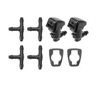 Partuto Kit Ugelli Lavavetro per Dodge Nitro Ugelli Spruzzatori Lavavetro Ugelli Spruzzatori Tergicristallo No.55157319AA 2 Pz Guarnizioni 4 Pz Connettore a T per Tubo