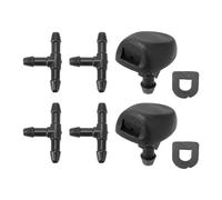 Partuto Kit Ugelli Lavavetro per Peugeot 207 2007-2015 Ugelli Spruzzatori Parabrezza Lavavetro Ugelli Spruzzatori Tergicristallo No.6438H4 2 Pz Guarnizioni 4 Pz Connettore Tubo T