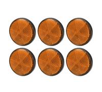 Partuto Riflettore Universale Arancione 6 Pezzi Per Moto Visibilità | Materiale: Plastica. Colore: Nero. Dimensioni: 5.6x0.8cm. Filetto: M6x1.0. Progettato Per Migliorare La Sicurezza Stradale.