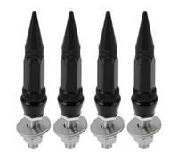 Partuto Viti Universali M6 Per Targa Moto 82mm Antifurto Kit Bullone Targa Telaio Vite Lega Alluminio Nero 4 Pezzi