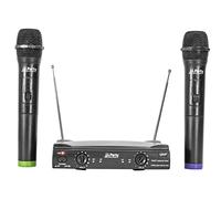 Party 15-3057PLS Doppio Microfono Wireless Composto da Un Ricevitore e 2 Mani UHF