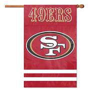Party Animal NFL Unisex Applique Banner Flag, AFSF, San Francisco 49Ers, Taglia Unica