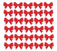 Party Bow Toppers - Resin Charming, Mini Treat Decorations | 2,2 x 2,8 cm Stylish Accent Pack With Lovely Appeal Detail, Ideal Food Embellishment For Wedding Occasion Celebration Office Home Fruit