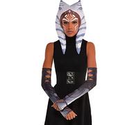 Party City - Kit di accessori per costume da Ahsoka per ragazzi e adulti, Star Wars: The Mandalorian, include copricapo e maniche per le braccia, costumi per Halloween, feste di compleanno ed eventi a