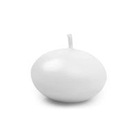 PartyDeco Conf. 50 Candele Galleggianti, Cera, Bianco, Confezione, unità