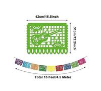 Party Decorative Banner Mexican Theme Party Decorations Colorful Plastic Table Decoration 1Set