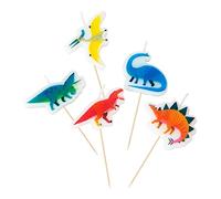 Party Dinosaur Shaped Candles 5Pk