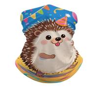 Party Doodle Hedgehog Scaldacollo Elastico Bandana Multiuso Sciarpa A Tubo per Yoga Escursionismo Durevole Headwrap